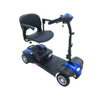 Blue MiniRider Lite Portable Mobility Scooter Side View