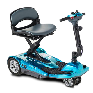 Blue Transport AF Plus Auto Folding Mobility Scooter Side View