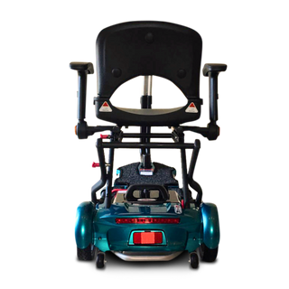 Blue Transport Plus Foldable Mobility Scooter Rear View