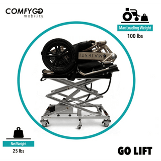 ComfyGO GO-Lift Portable Lift For Electric Wheelchairs And Scooters - GIF