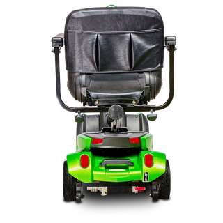 Pearl Green CityCruzer Mobility Scooter Open Box Rear View With Bag