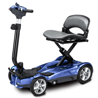 Sapphire Blue Auto Fold Transport 4AF Mobility Scooter